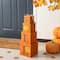 Glitzhome® 25.5" Double-Sided Wood Fall & Halloween Porch Décor